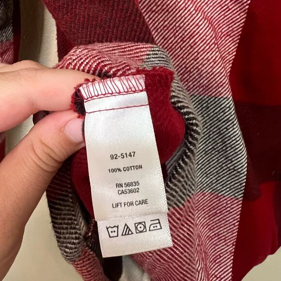 Cabela's Red Plaid Shacket Size S - Picture 5 of 5